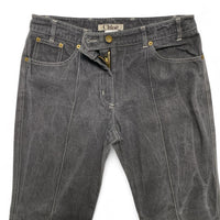 Chloe Vintage y2k Grey Flared Jeans Trousers (30W)
