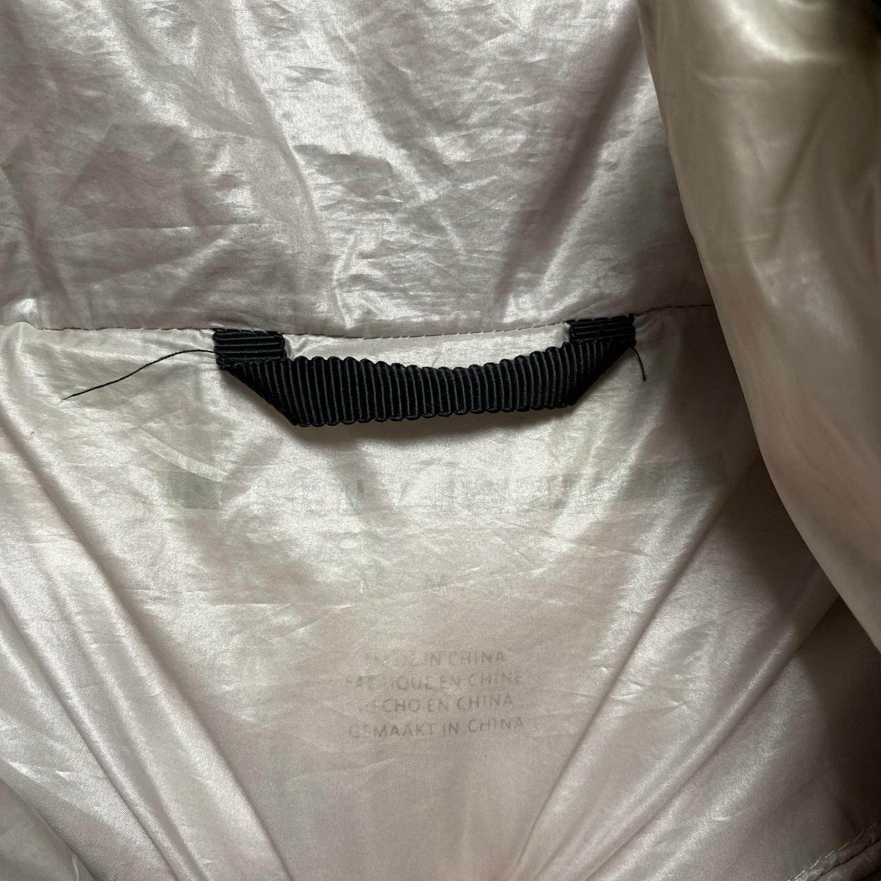 DKNY Silver and Black Puffer Jacket (M)