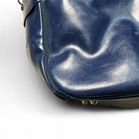 Fred Perry Navy and Cream Duffle Shoulder Bag