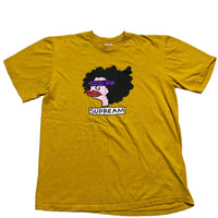 Supreme Supream Ramm Head Mark Gonz 2017 Yellow Cartoon T Shirt (M)