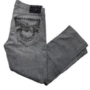 True Religion Grey Studded Jeans (38W)