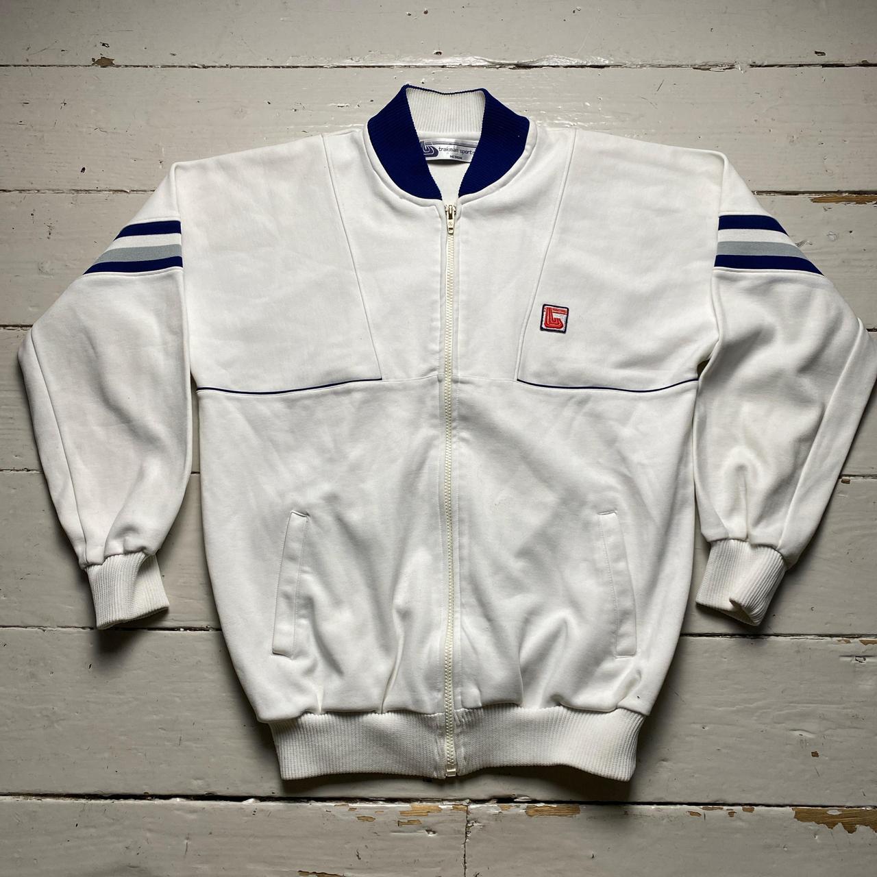 Vintage 80’s White and Blue Trakman Tracksuit Jacket