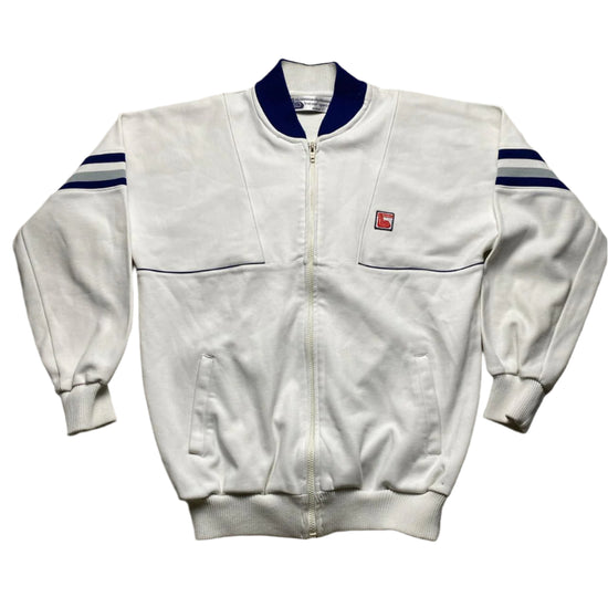 Vintage 80’s White and Blue Trakman Tracksuit Jacket (M)