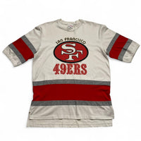 San Francisco 49ers Vintage 90’s Nutmeg Red and White NFL T Shirt Jersey (L)