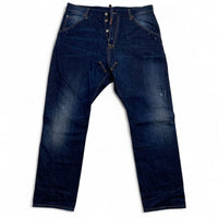 DSQUARED2 Dsquared Baggy Dark Navy Cargo Jeans (36W)