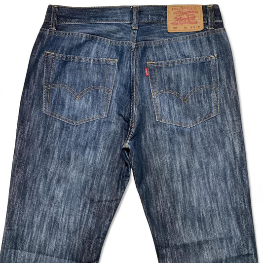 Levis 509 02 Comfort Flared Vintage Streak Wash Jeans