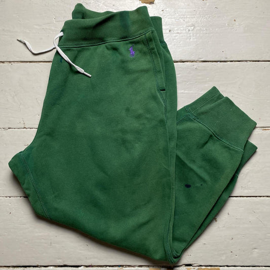 Polo Ralph Lauren Green ad Purple Pony Womens Joggers