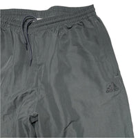 Adidas Grey and Black Shell Trackpant Baggy Bottoms (L)