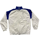 Nike Vintage White and Blue y2k Tracksuit Jacket (XL)