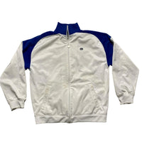 Nike Vintage White and Blue y2k Tracksuit Jacket (XL)