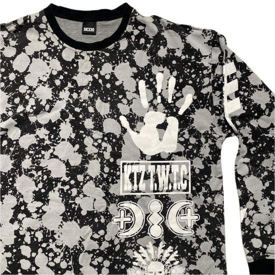 KTZ Black and White Paint Splash Jumper (M)