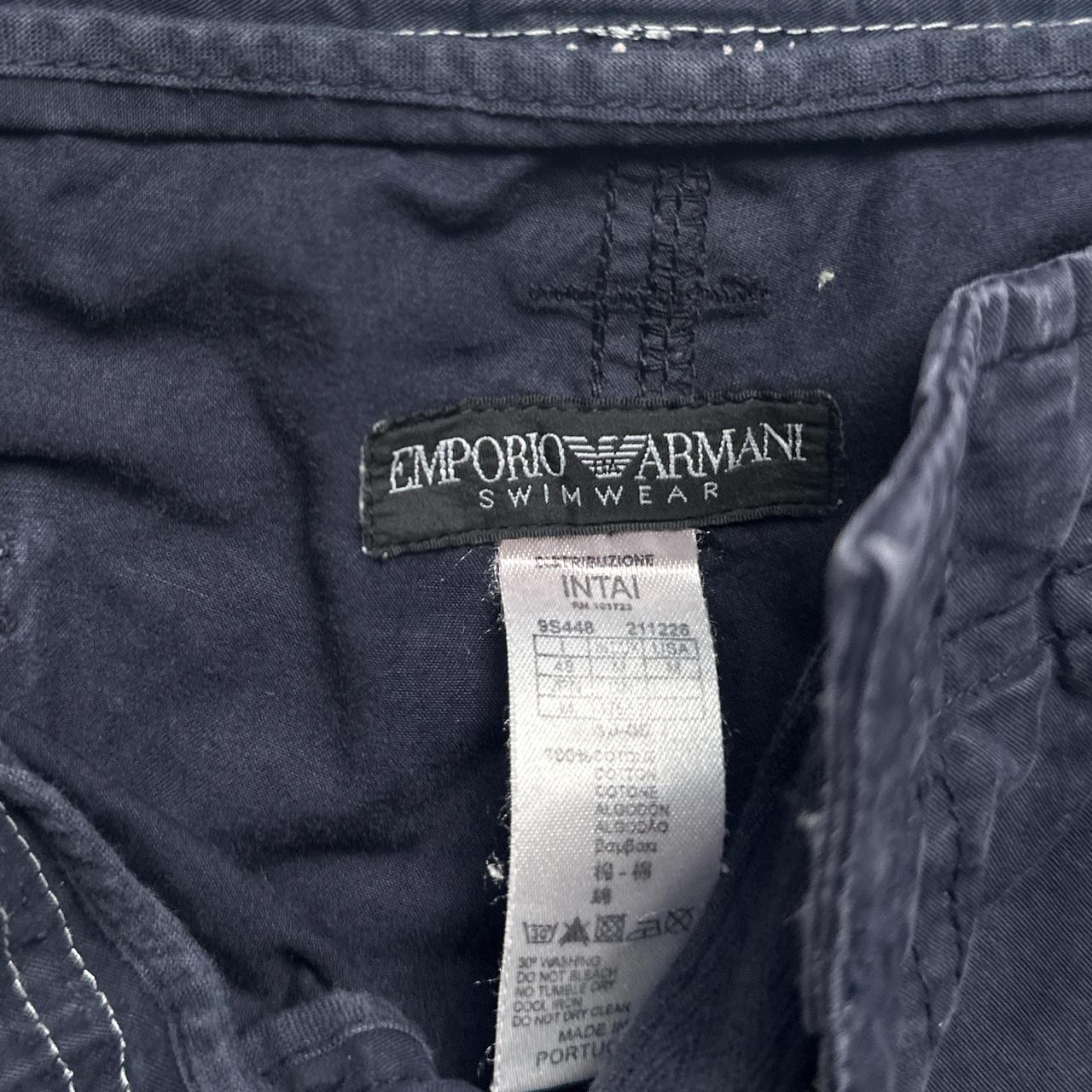 Emporio Armani Vintage Navy Baggy Cargo Combat Shorts