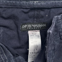 Emporio Armani Vintage Navy Baggy Cargo Combat Shorts (M)