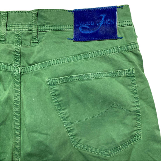 Jacob Cohen Green and Blue Jeans Shorts (W 33)