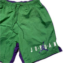 Nike Air Jordan Green and Purple Shell Nylon Shorts (M)