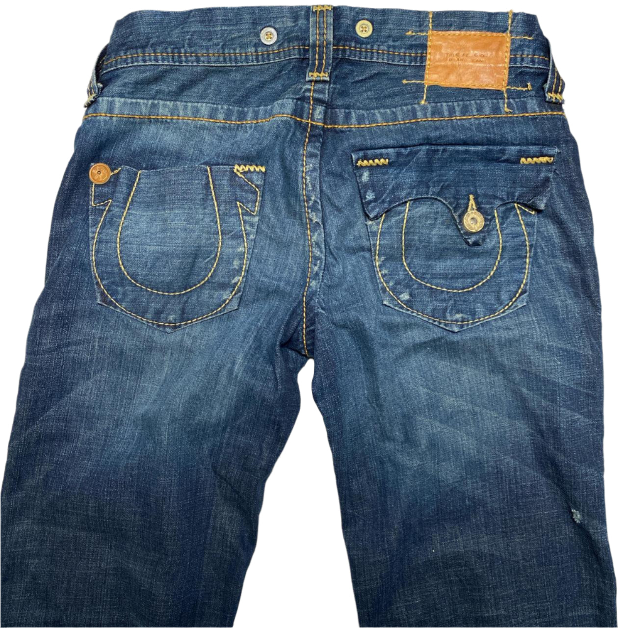 True Religion Womens Flared Baggy Jeans (28W)