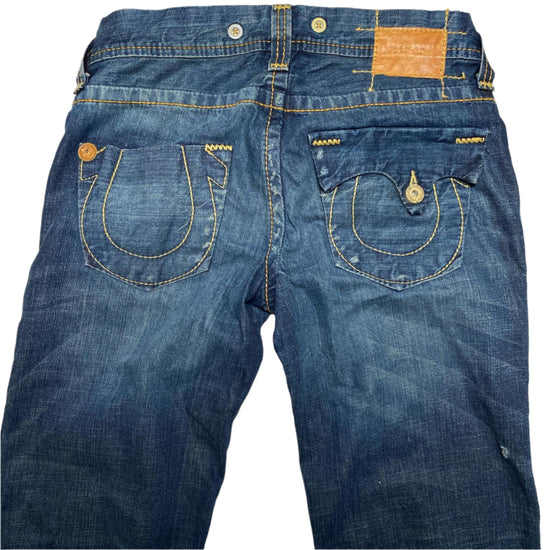 True Religion Womens Flared Baggy Jeans (28W)