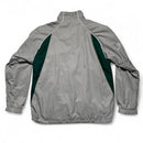 Lacoste Grey White and Green Nylon Full Shell Tracksuit (L)