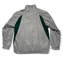 Lacoste Grey White and Green Nylon Full Shell Tracksuit (L)
