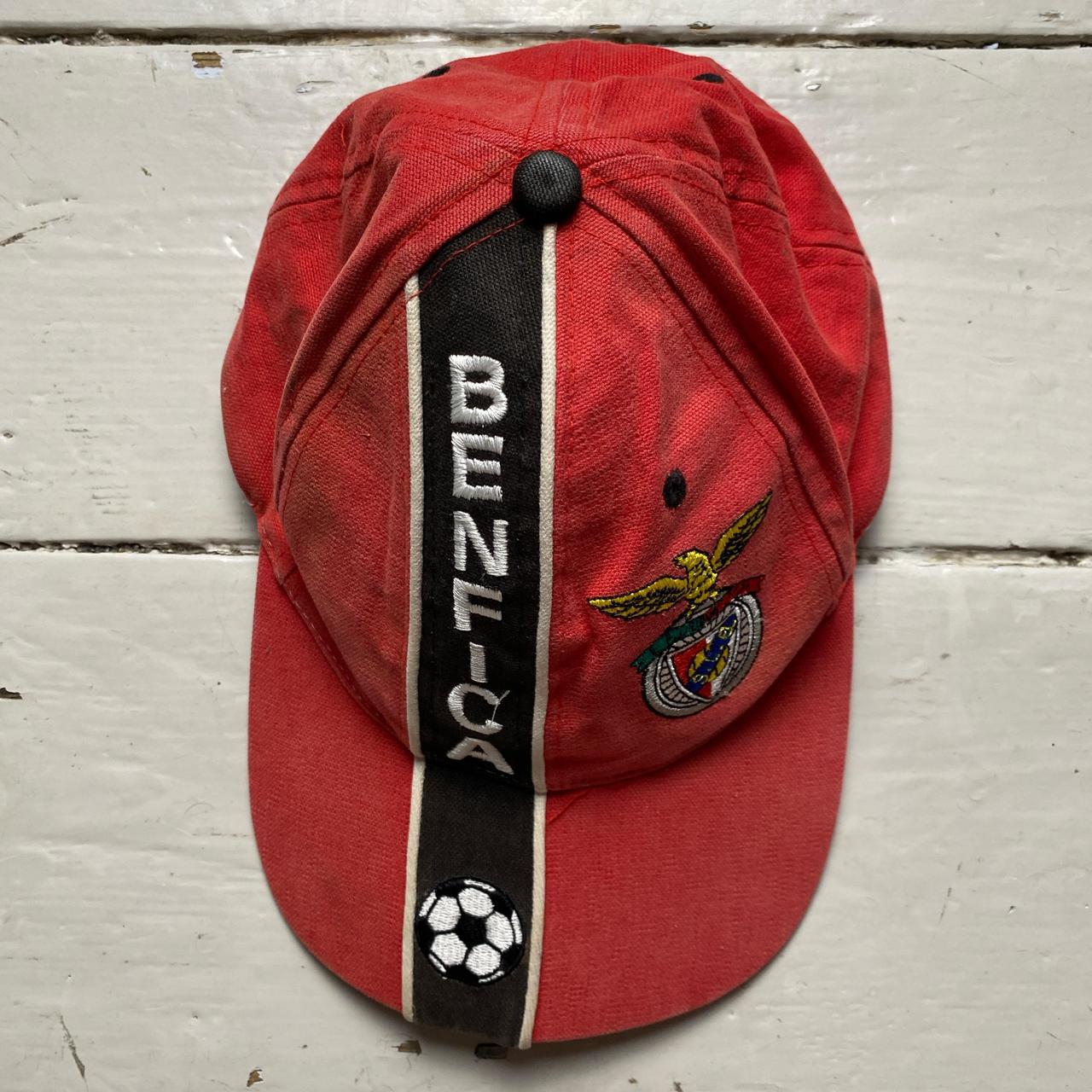 Benfica Vintage Football Cap Red and Black