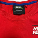 No Fear Long Sleeve Red and Black Racing Long Sleeve T Shirt (L)
