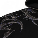 Named Collective Diamante Rhinestone Black Thorns Hoodie (2XL)