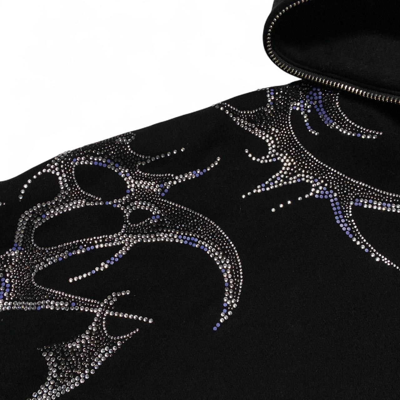 Named Collective Diamante Rhinestone Black Thorns Hoodie (2XL)