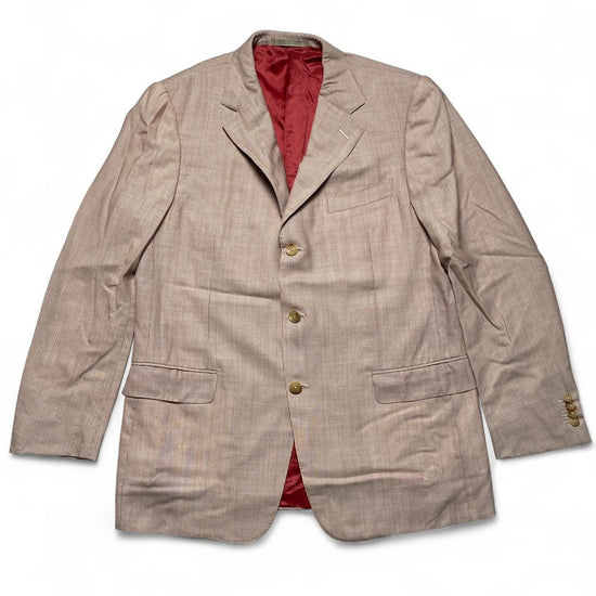 Ermenegildo Zegna Light Link Pink Stripe Suit Blazer Jacket (M)