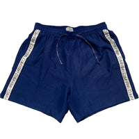 Calvin Klein Navy and White Swim Short Trunks (M)