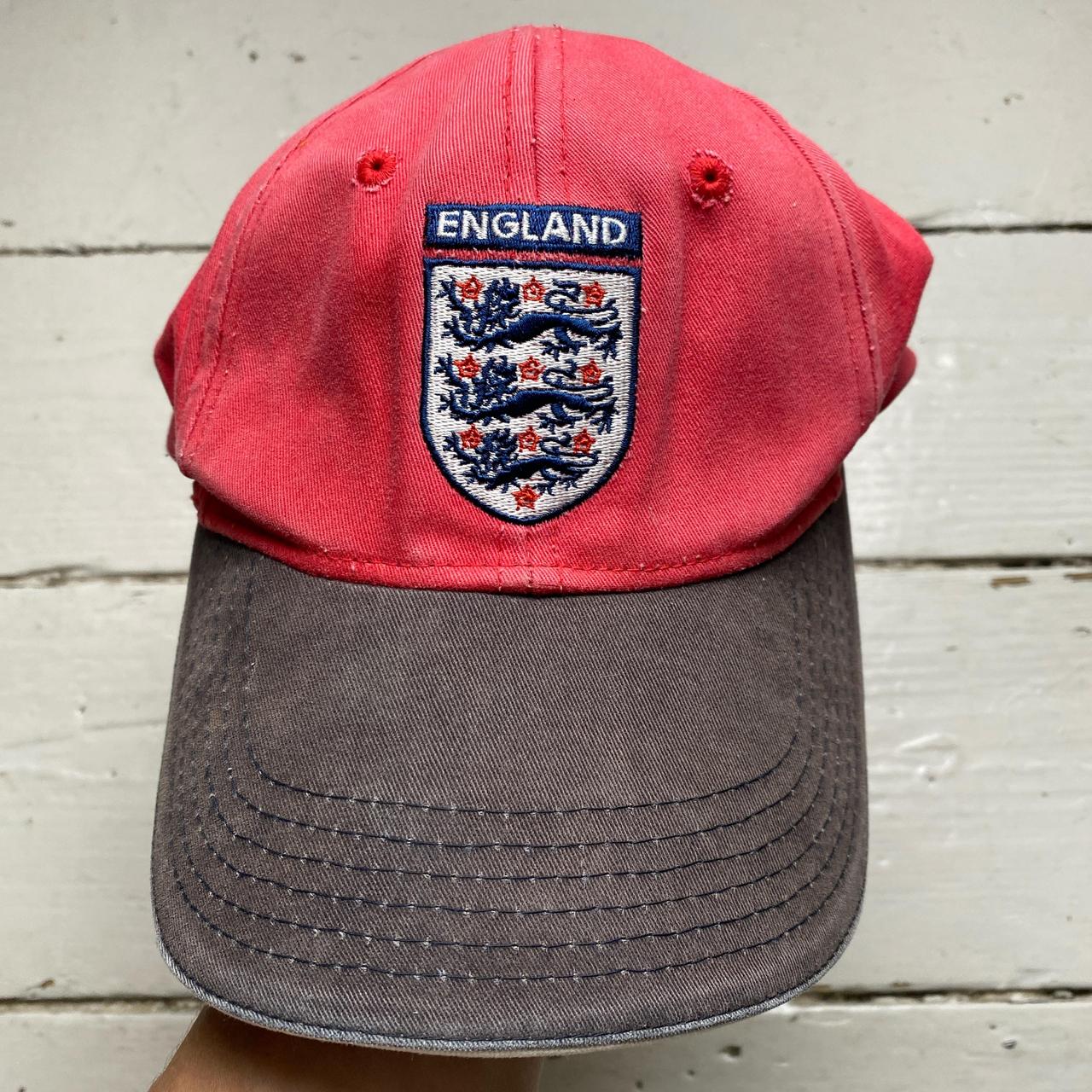 England Umbro Vintage Red and Black Cap