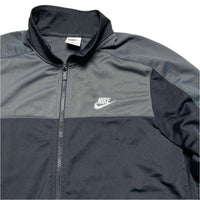 Nike Black Grey and White Tracksuit Jacket (M)