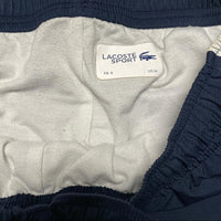 Lacoste Sport Navy and Yellow Shell Trackpant Bottoms (M)