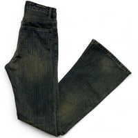 Balenciaga Baggy Flared Unisex Blue Faded Jeans (XS)