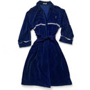 Yves Saint Laurent Blue Velour Velvet robe (L)