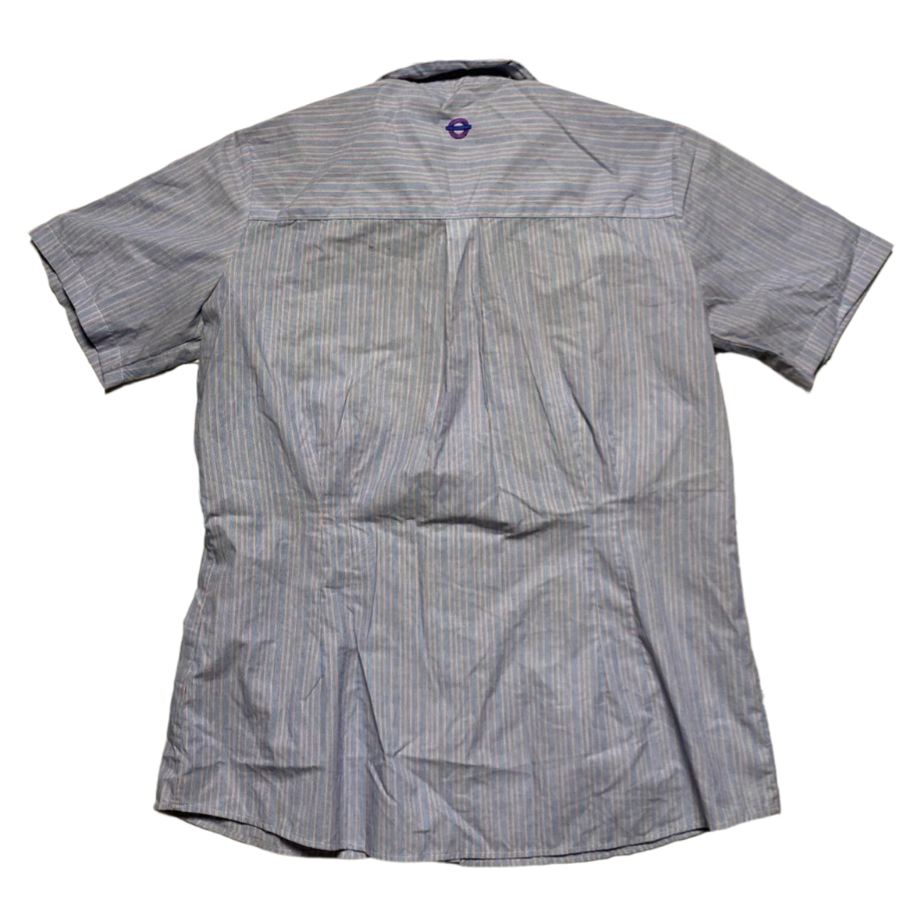 Workwear Purple Striped Short Sleeve Shirt (42/44)