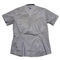 Workwear Purple Striped Short Sleeve Shirt (42/44)
