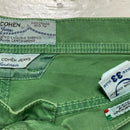 Jacob Cohen Green and Blue Jeans Shorts (W 33)