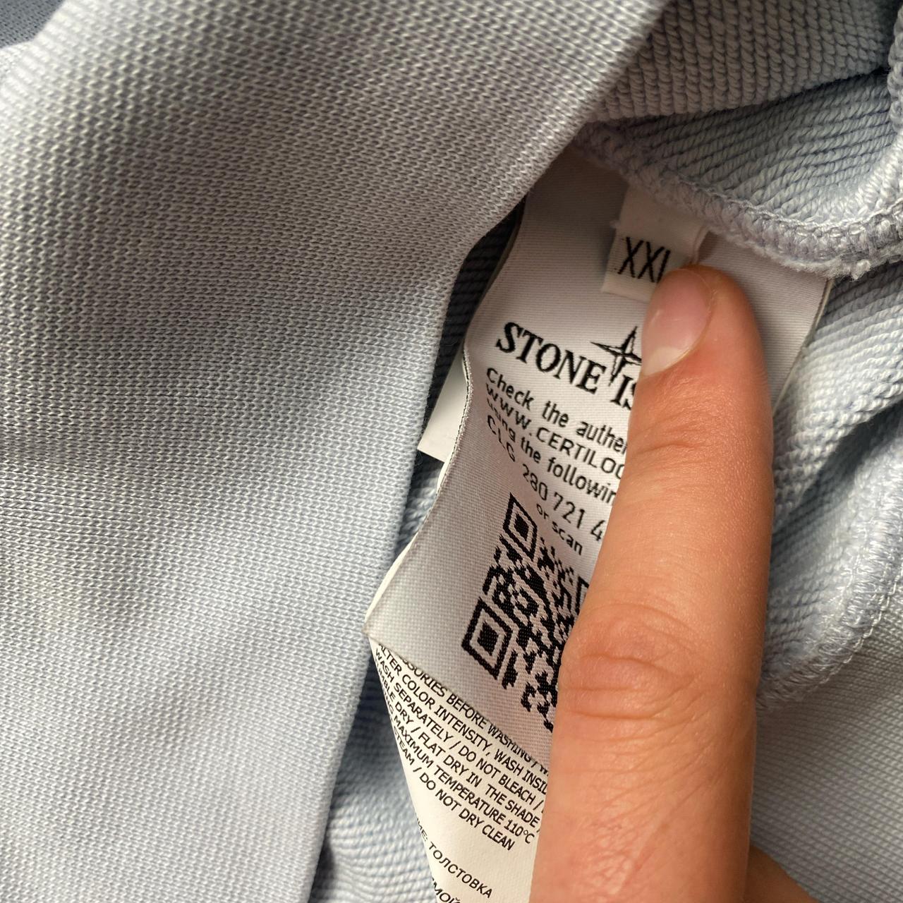 Stone Island Light Blue Crewneck Jumper (2XL)