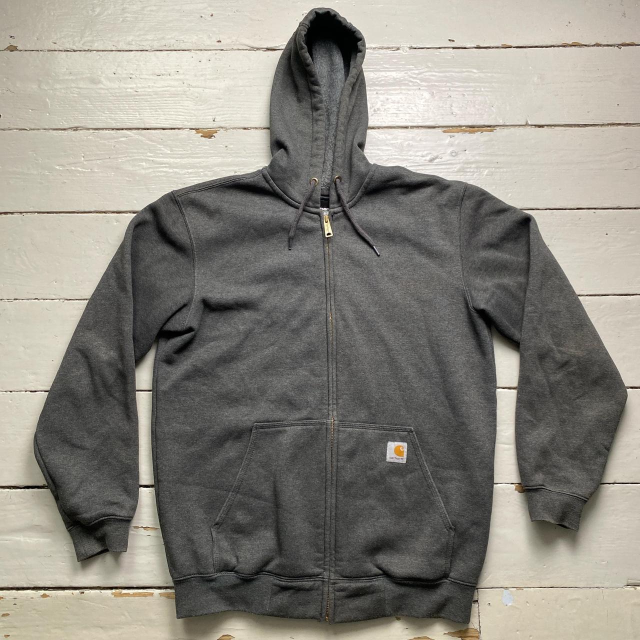 Carhartt Grey Loose Fleece Hoodie