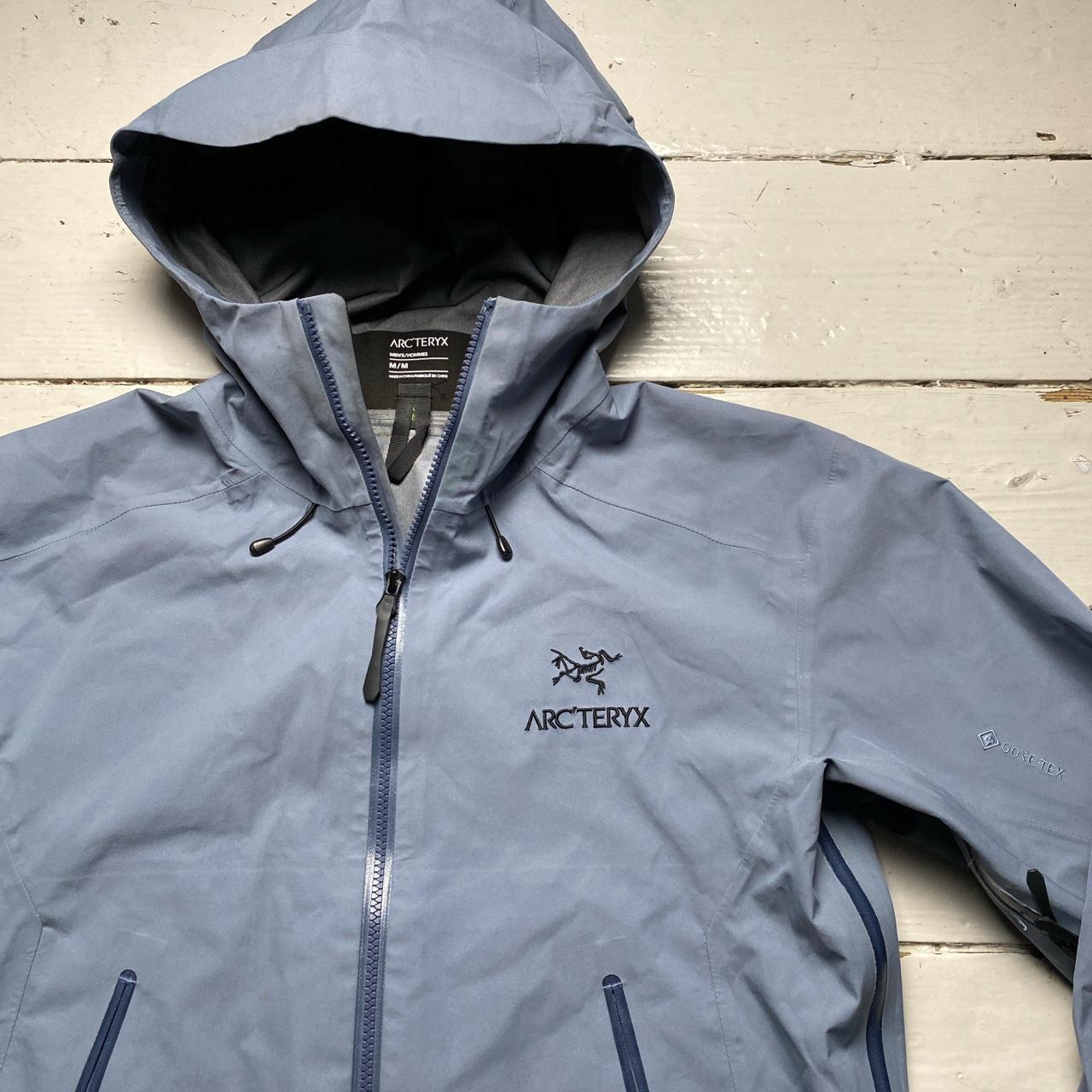 Arc’Teryx Beta LT Sawyer Jacket Light Grey Blue and Black