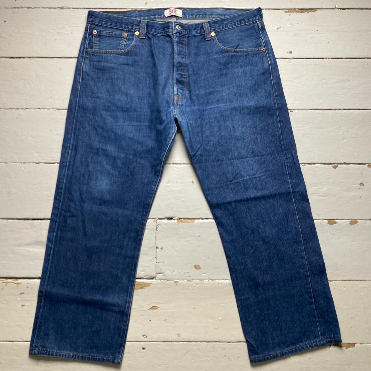 Levis 501 Vintage Baggy Navy Jeans