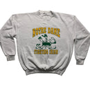 Notre Dame Vintage 90’s Made in USA Jumper White Yellow and Green (XL)