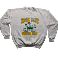 Notre Dame Vintage 90’s Made in USA Jumper White Yellow and Green (XL)