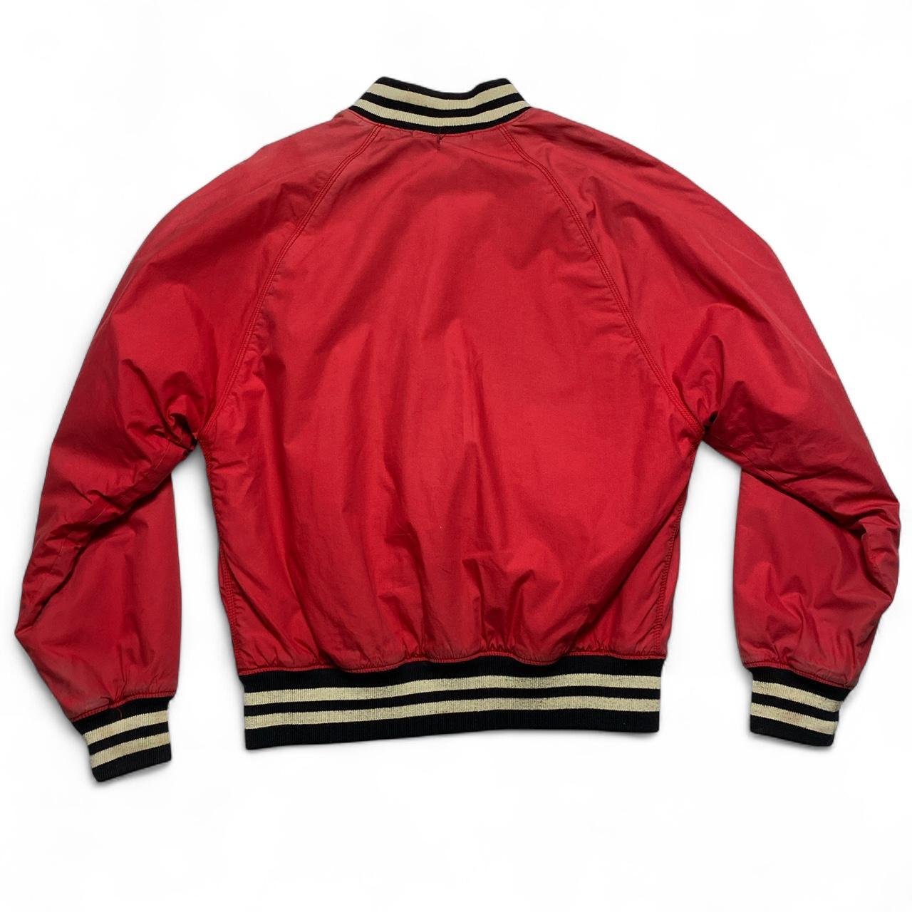 Polo Jeans Ralph Lauren Vintage Red and Black Bomber Varsity Jacket (M)