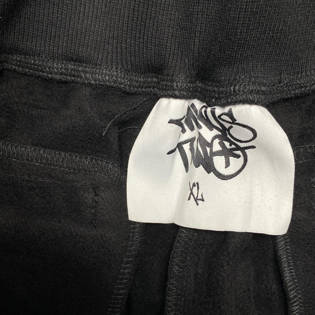 Minus Two Black on Black Baggy Joggers (XL)