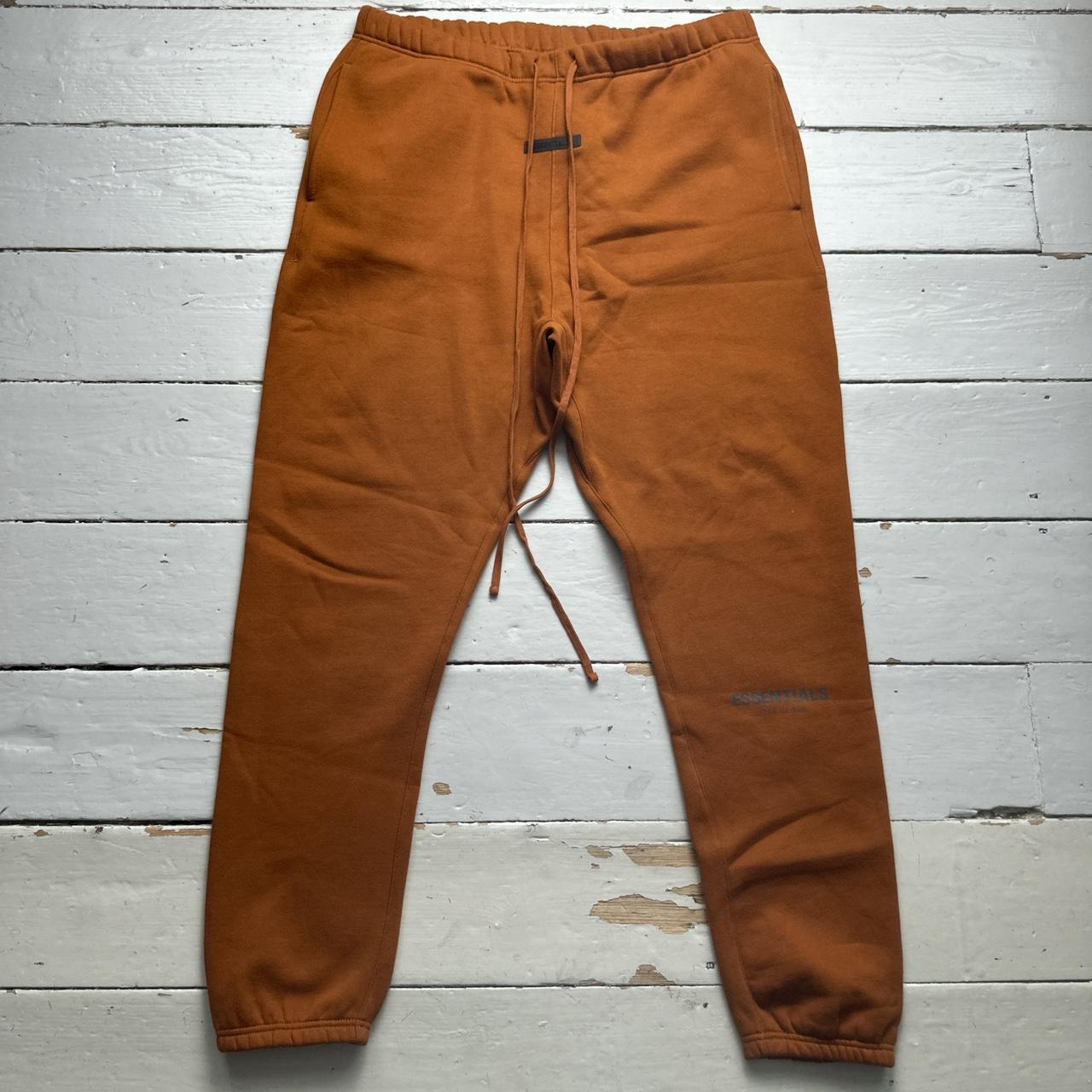 Fear Of God Essentials Brown Orange Baggy Joggers