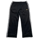 Adidas Originals Black Gold and White Stripe Trackpant Bottoms (L)