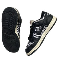 Nike Dunk Low Quartersnacks Black and White Zebra Print (UK 8.5)