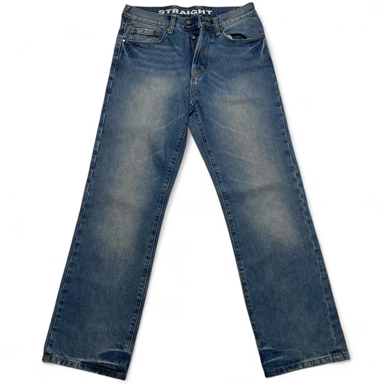 Jeff Banks Light Blue Straight Fit Jeans (30W)