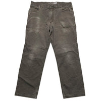 Carhartt Khaki Grey Vintage Workwear Carpenter Cargo Trousers (36W)